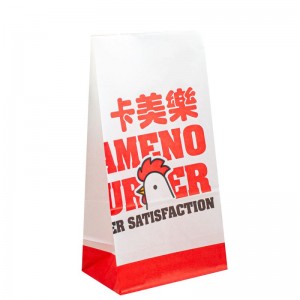 Fettsäker stekt matoljefast bröd hamburgare donuts takeaway kraft papperspåsar